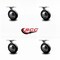 Service Caster 2.25 Inch Bright Chrome Soft Tread Ball Caster - Top Plate - SCC, 4PK SCC-TP01S214-DCR-BC-TP2-4 - alternate 4